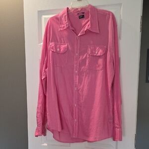 BKE Pink Casual Button Down Shirt
